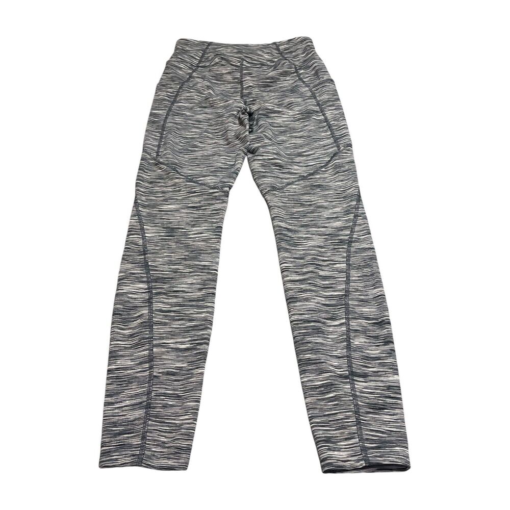 Athletic Works Leggings Women's Small Heather Gray Stretch Full Length - Picture 2 of 6